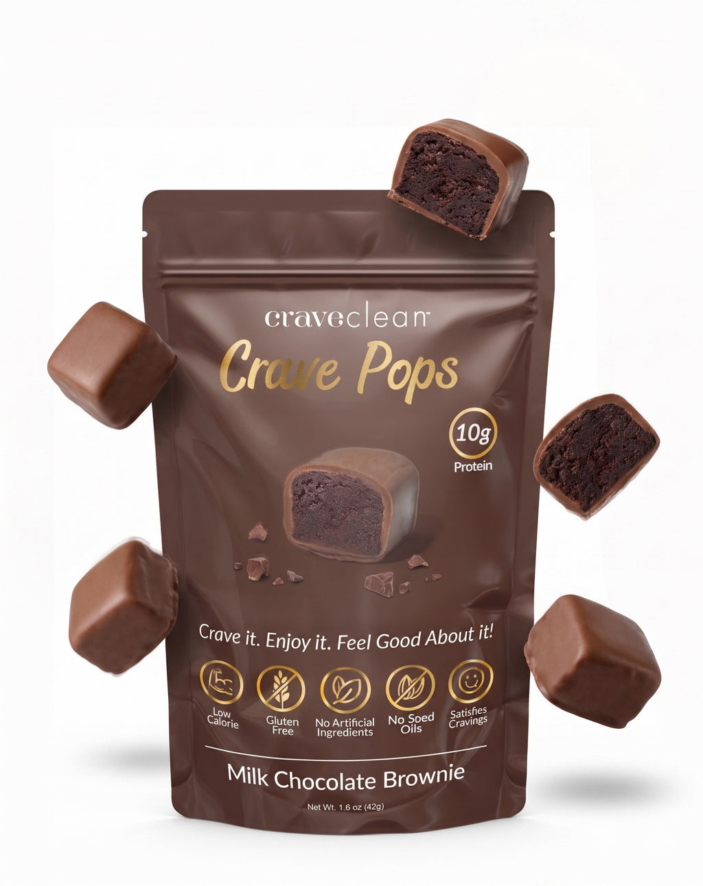 Protein Crave Pops | 5 Pop Bag | 8 Bags per Box- Wholesale