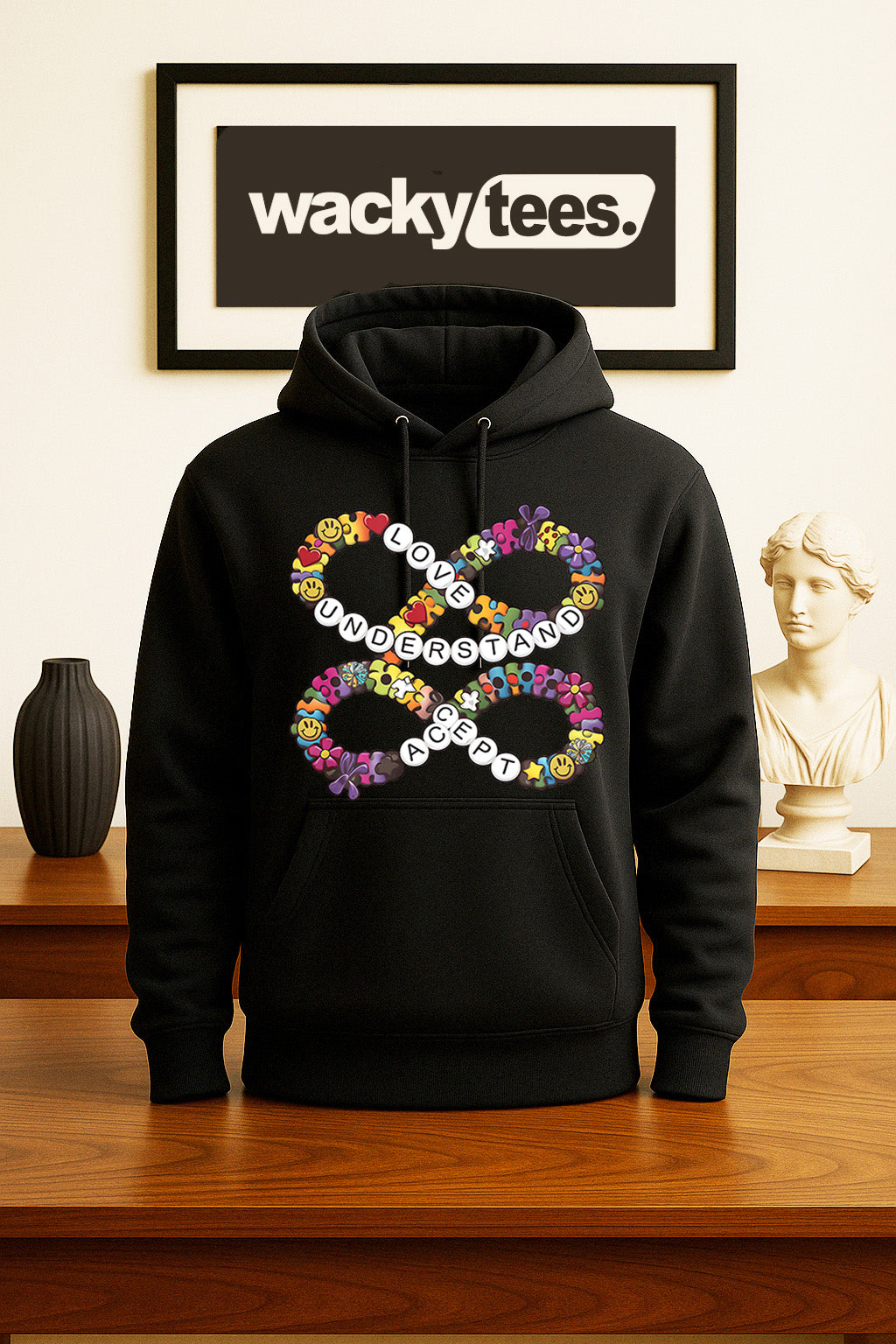Love Understand And Accept Friendship Bracelet Autism Awareness Graphic Tee Shirt