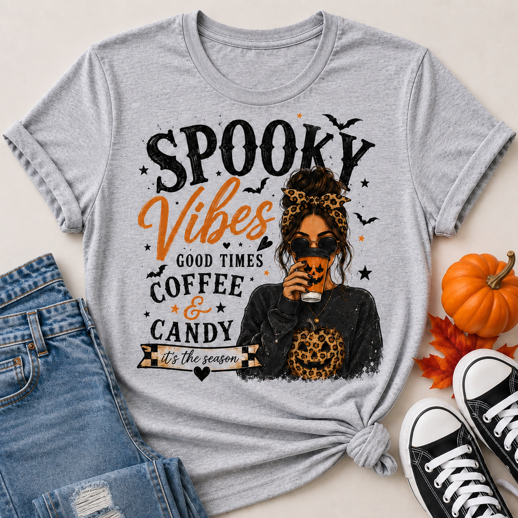Spooky Vibes Mom Graphic Apparel