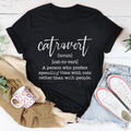 Catrovert A Person Who Prefers Spending Time Tee