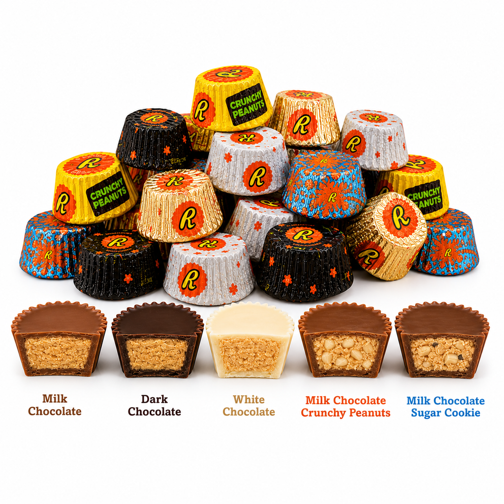 Reese's Mini Cups Assortment – 5 Flavor Peanut Butter Chocolate Mix