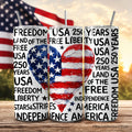 USA 250 Heart Patriotic 20oz Personalized Tumbler With Lid and Stainless Steel Straw, Retro 4th of July Gift Cup