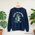 Alligator Back to School Sweatshirt, Cool Sweater for Teachers or Student