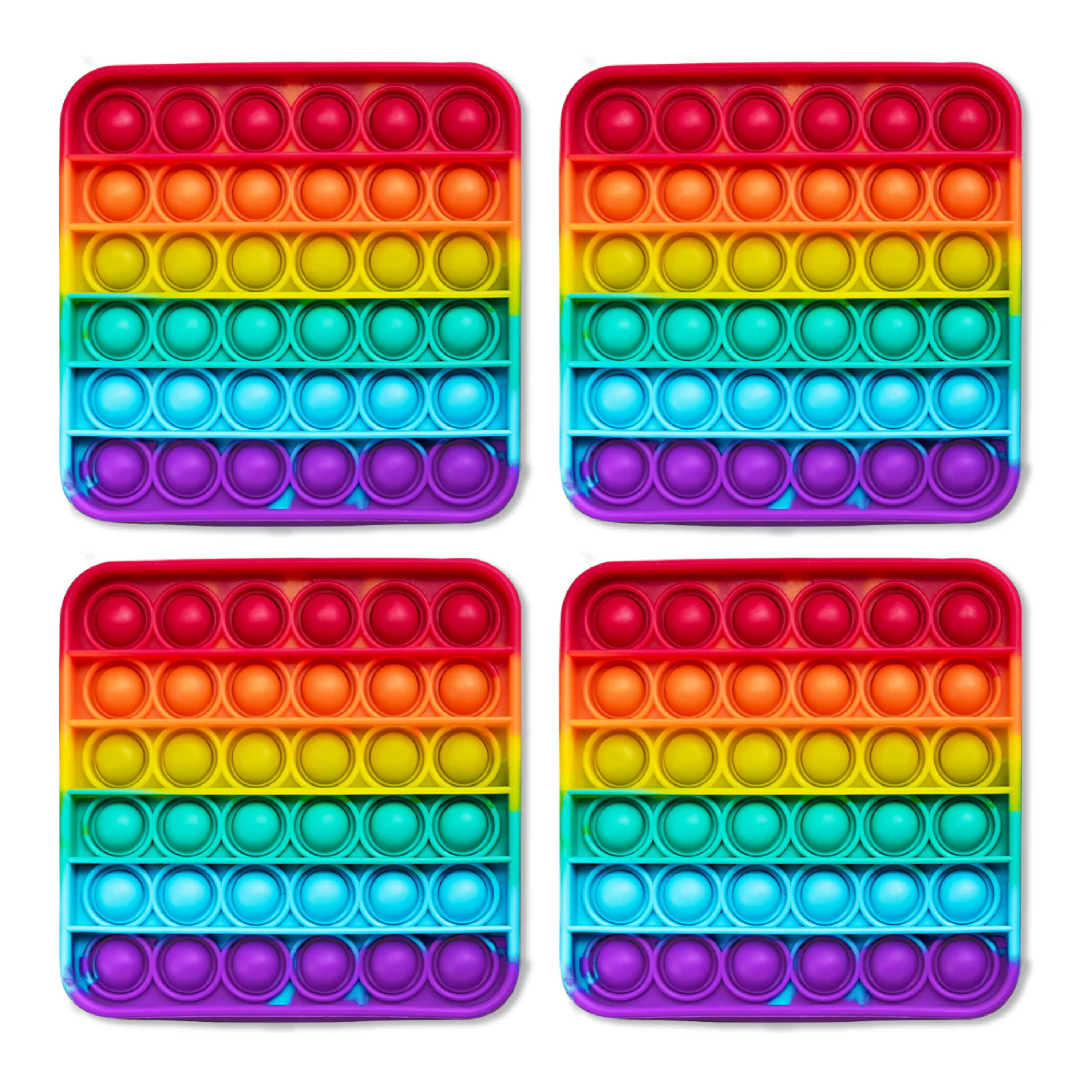 4 Extra Rainbow Fidget Mats (The Fidget Game: Sight Words)