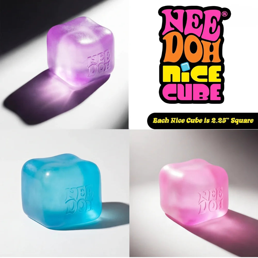 Trending Nee Doh Jellyfish & Cube Squish Toy, Squeeze Stress Relief Fidget, Sensory NeeDoh for Kids & Adults