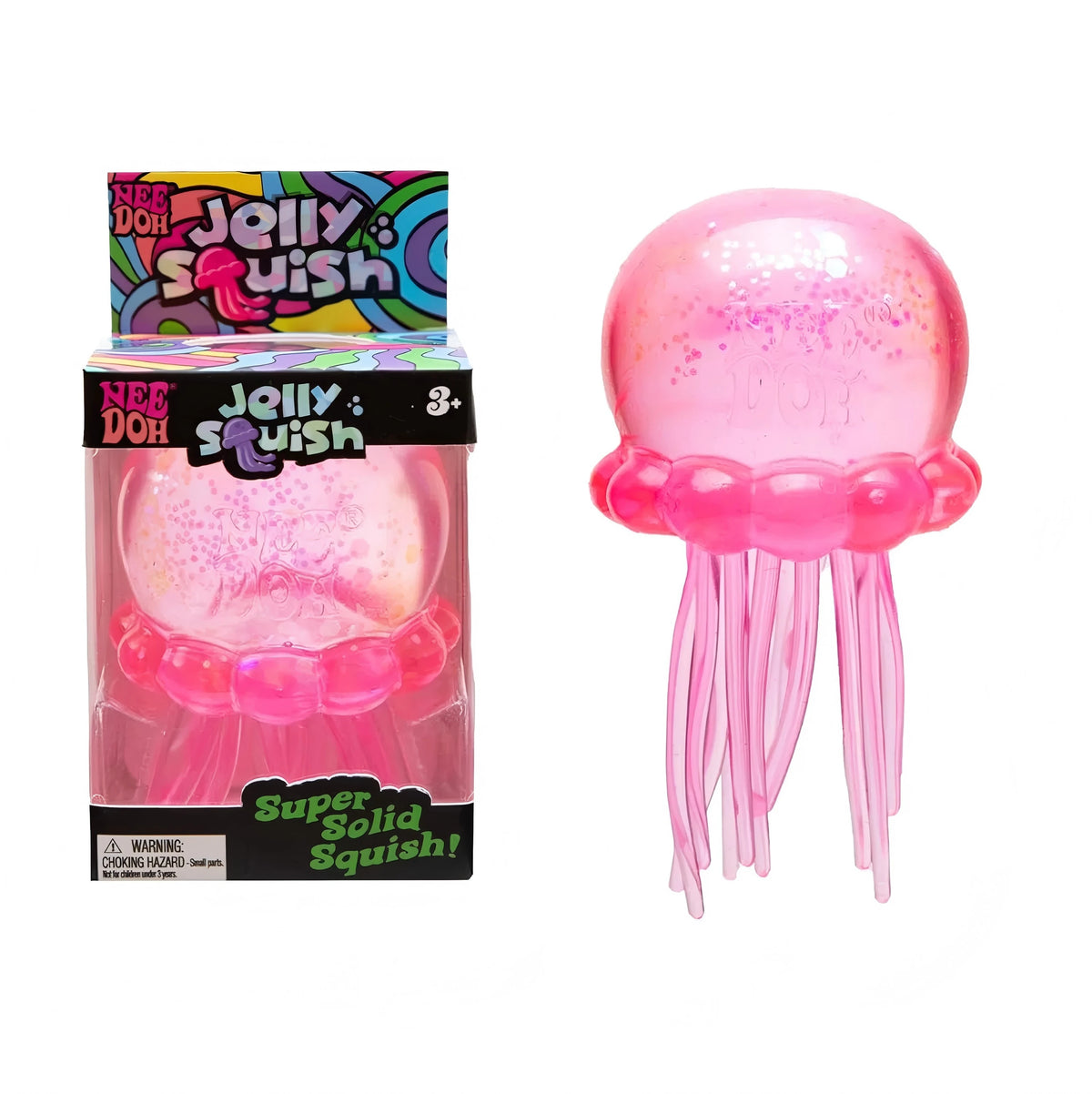 Trending Nee Doh Jellyfish & Cube Squish Toy, Squeeze Stress Relief Fidget, Sensory NeeDoh for Kids & Adults