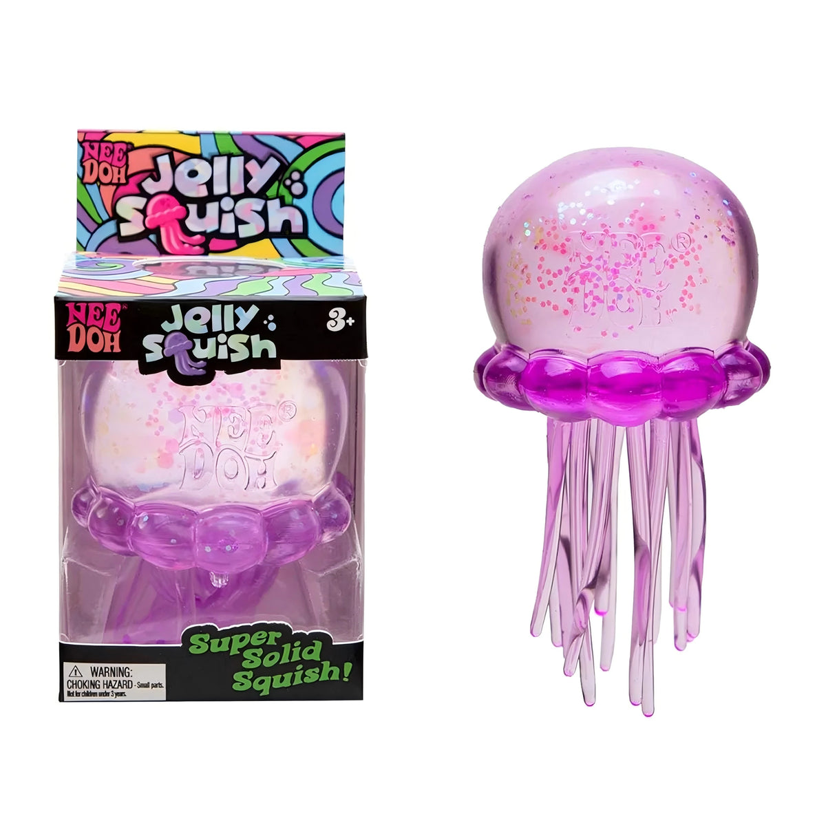 Trending Nee Doh Jellyfish & Cube Squish Toy, Squeeze Stress Relief Fidget, Sensory NeeDoh for Kids & Adults