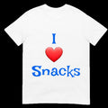 I Love Snacks Chips Fruit Funny Shirt Adorable Cute Chubby Baby Toddler Boy Girl Infant Child Kids T-shirt Heavy Cotton Tee
