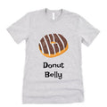 Donut Belly Funny Food Shirt Athletic Heather Gray Grey Dessert Chocolate Frosted Snack Tummy Toddler Boy Girl Child Kids T-shirt Cotton Tee