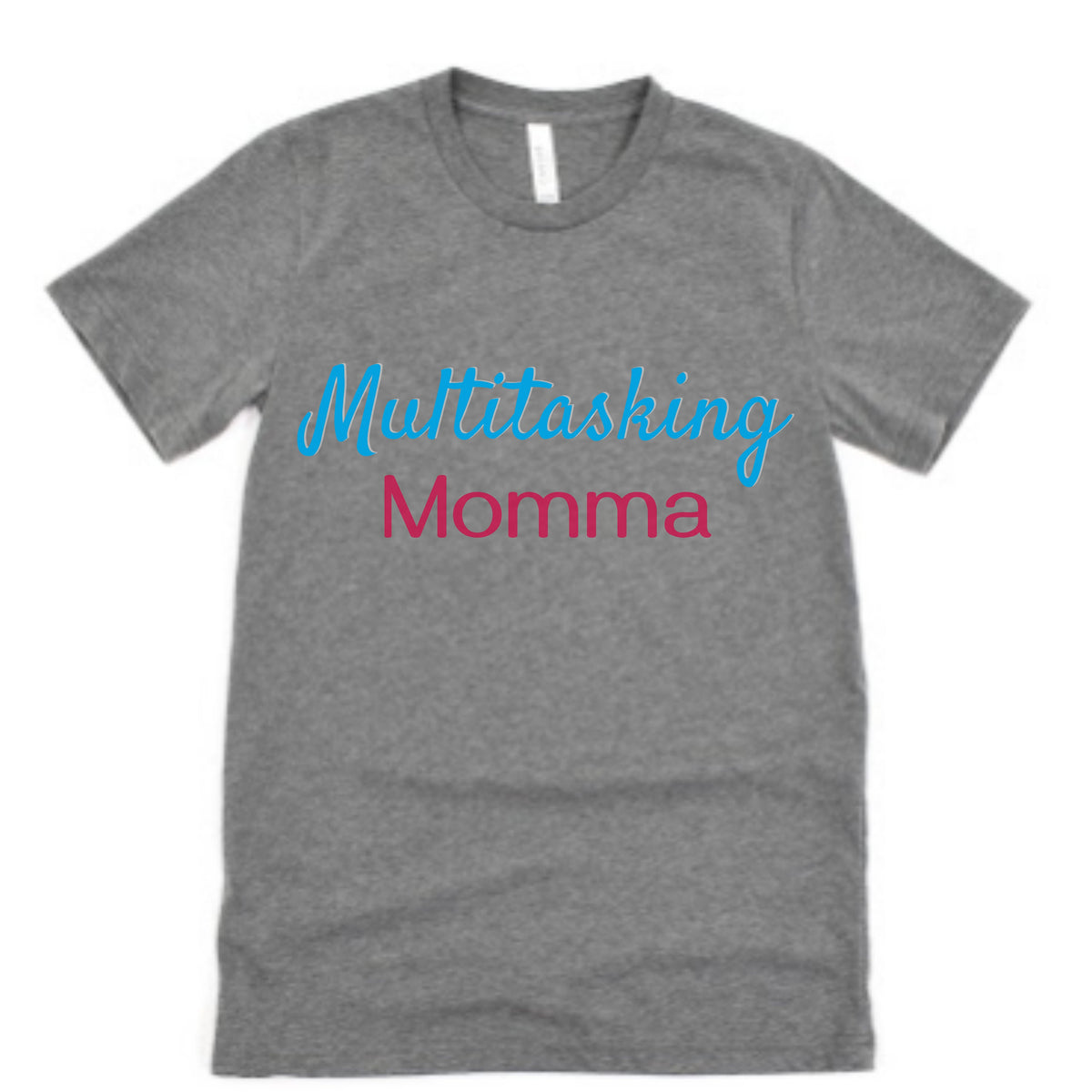 Multitasking Momma Mom Busy Mama Kids Children Ladies Adult Dark Grey Charcoal Gray Shirt Women Funny T-Shirt Gift Jersey Short Sleeve Tee