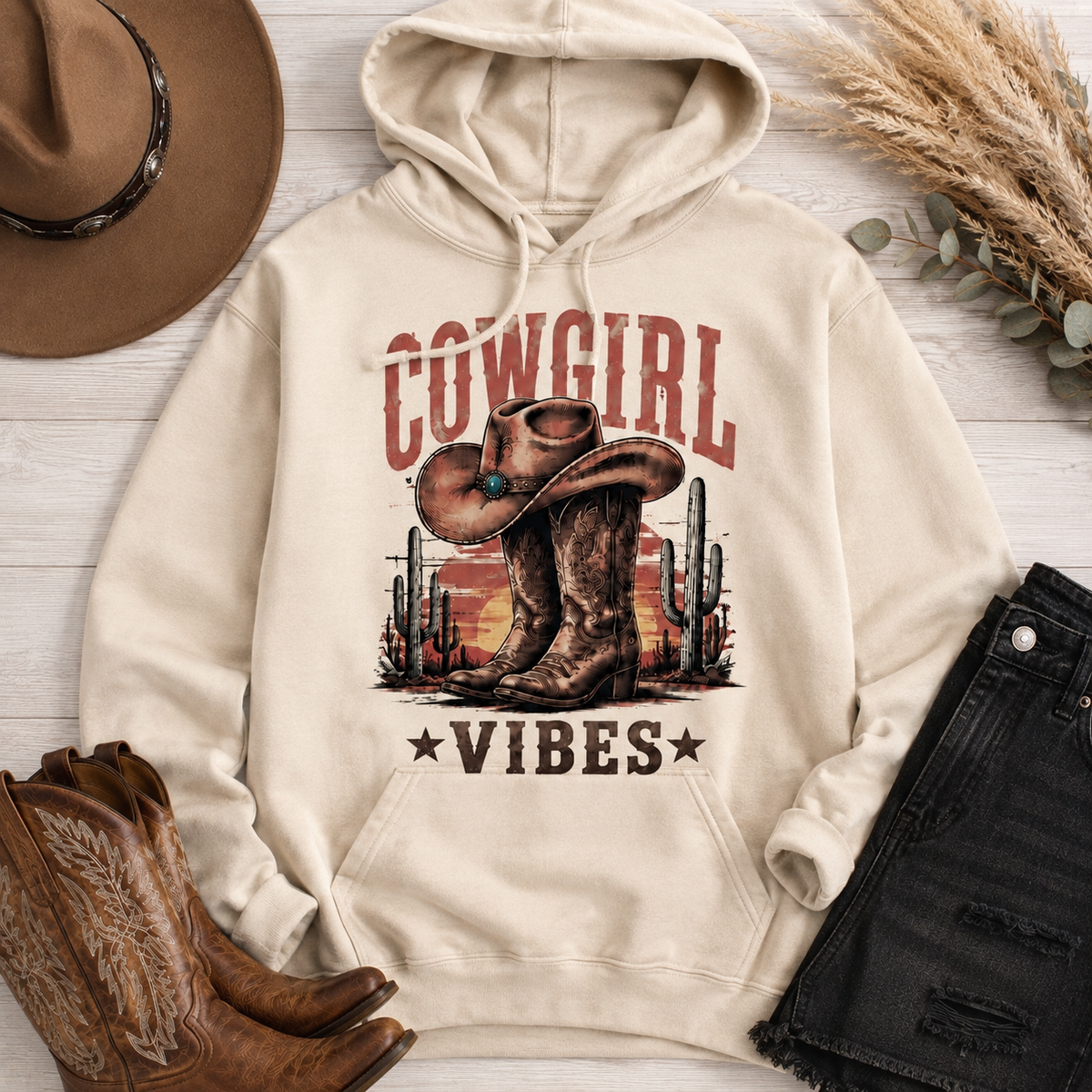 Cowgirl Vibes HOODIE